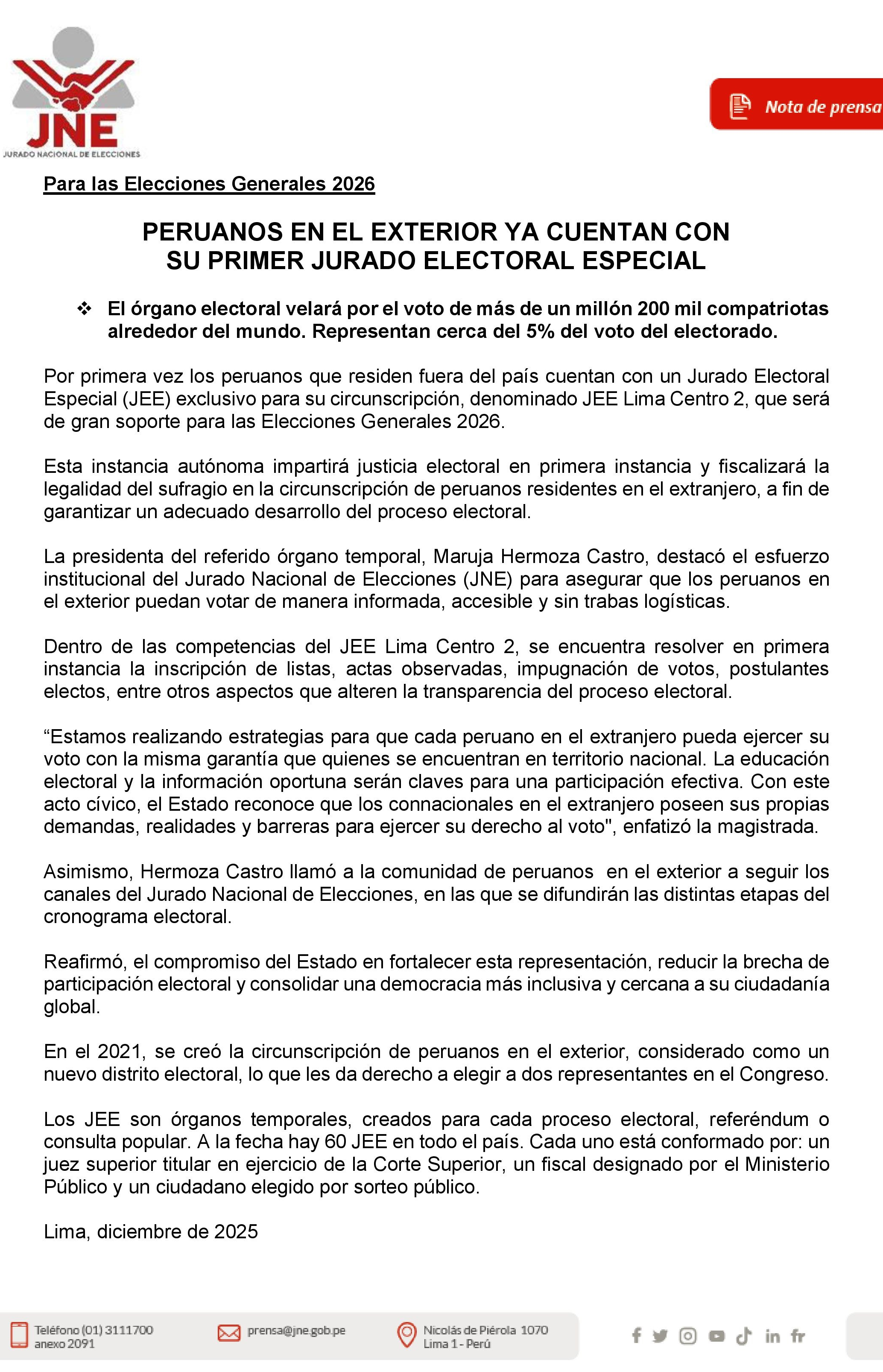 Peruanos en el Exterior tienen JEE.png