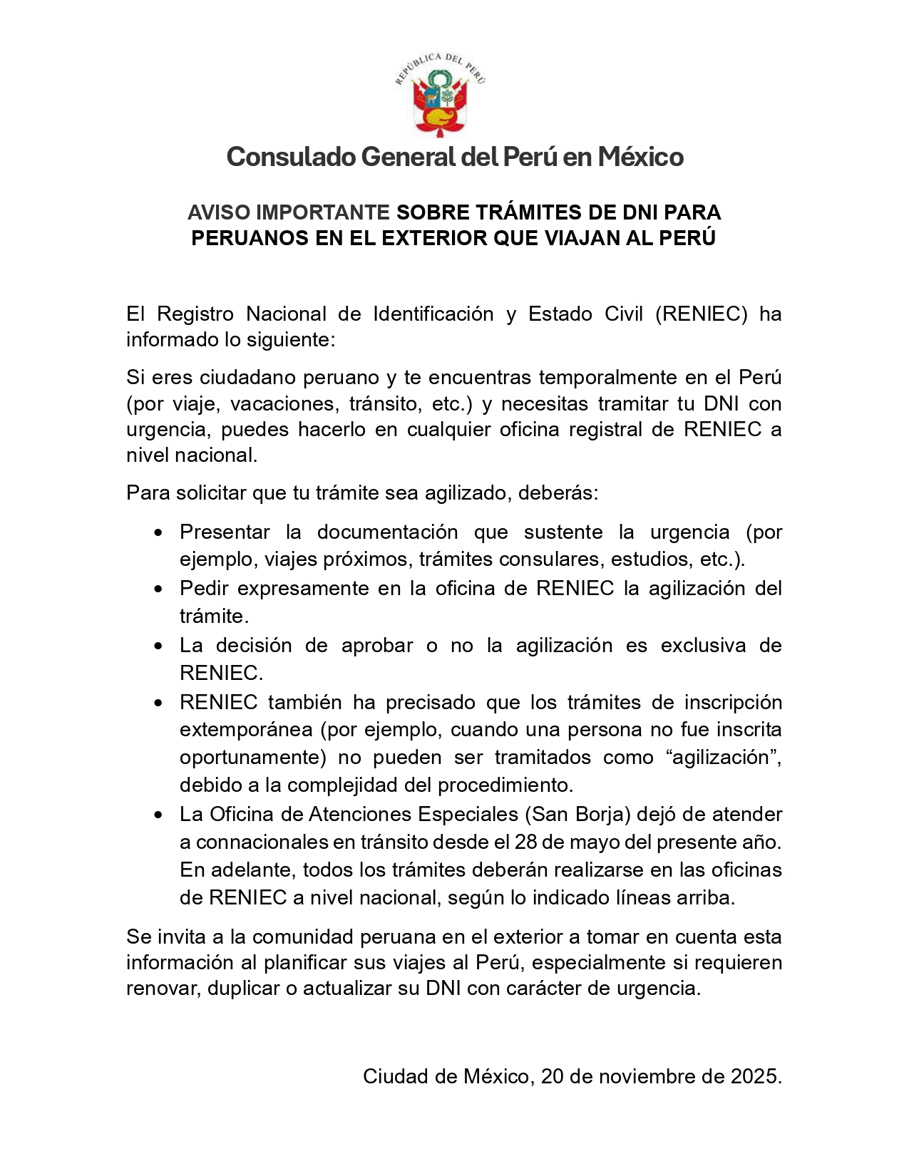 AVISO IMPORTANTE - DNI para peruanos en el exterior que viajan al Perú_page-0001.jpg