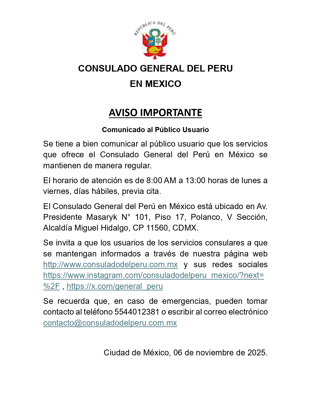 Aviso importante -  ruptura de relaciones diplomáticas entre Perú y México_page-0001.jpg