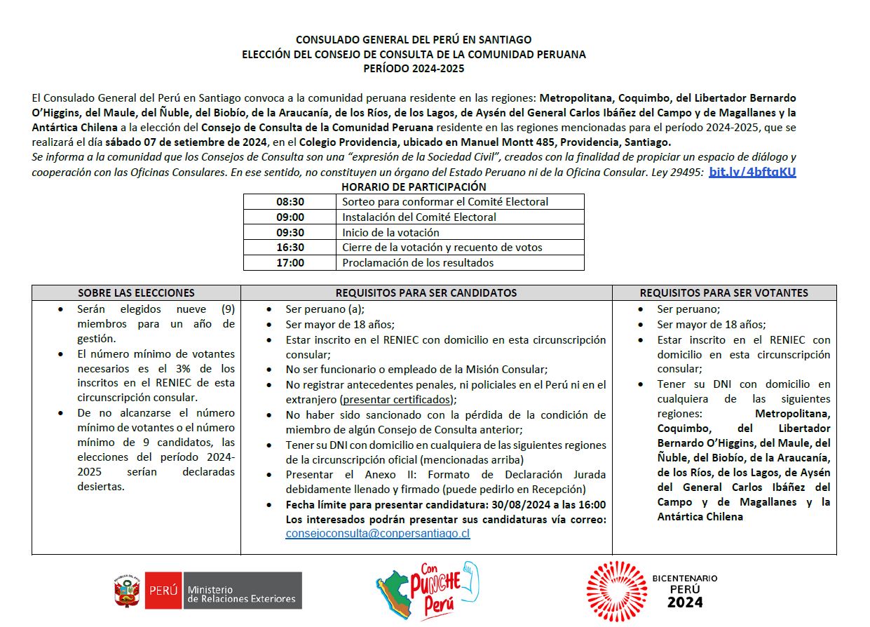CONSEJO DE CONSULTA CONVOCATORIA 2024