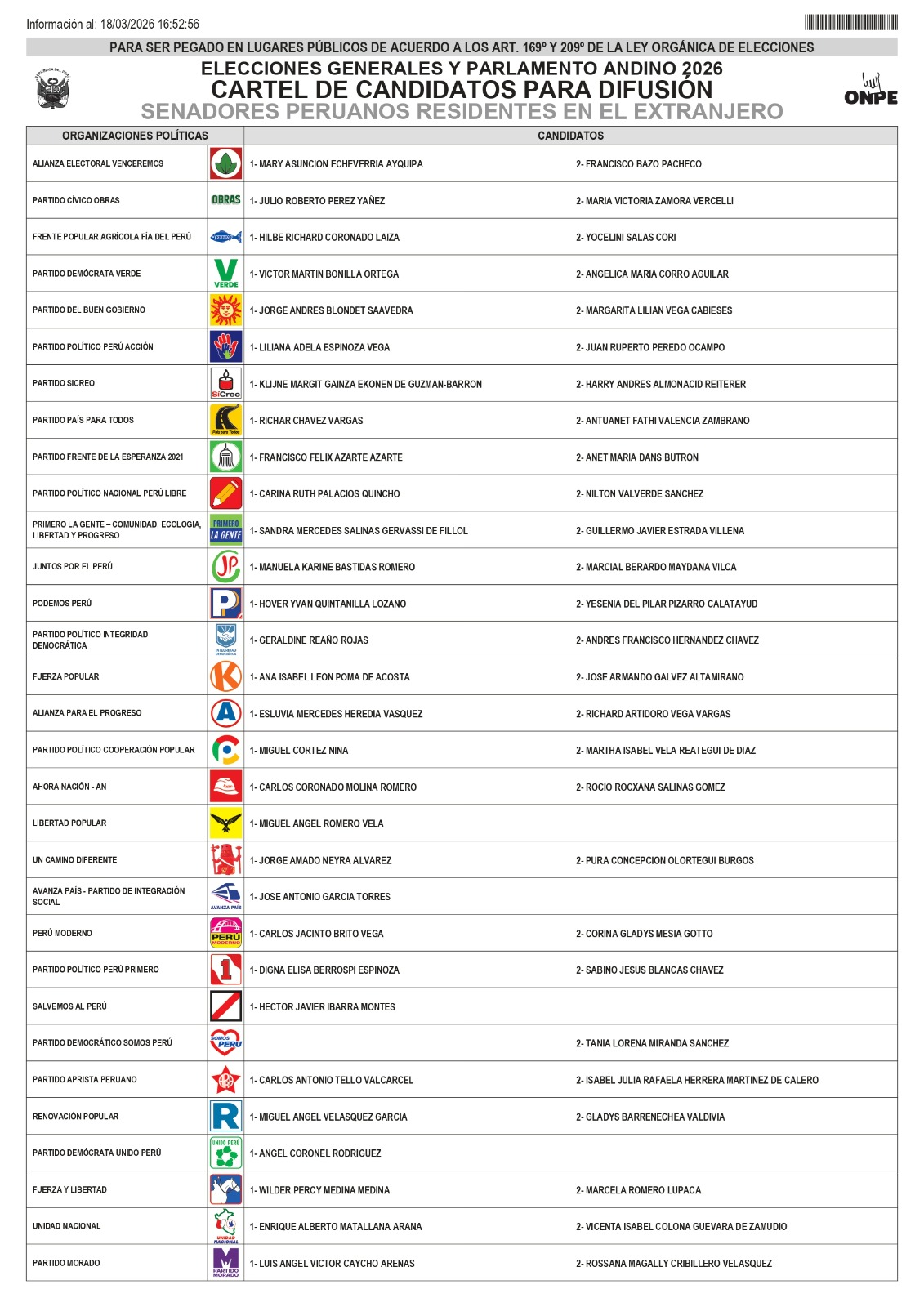 CANDIDATOS SENADORES EXTRAJERO- ELECCIONES GENERALES 2026.jpeg